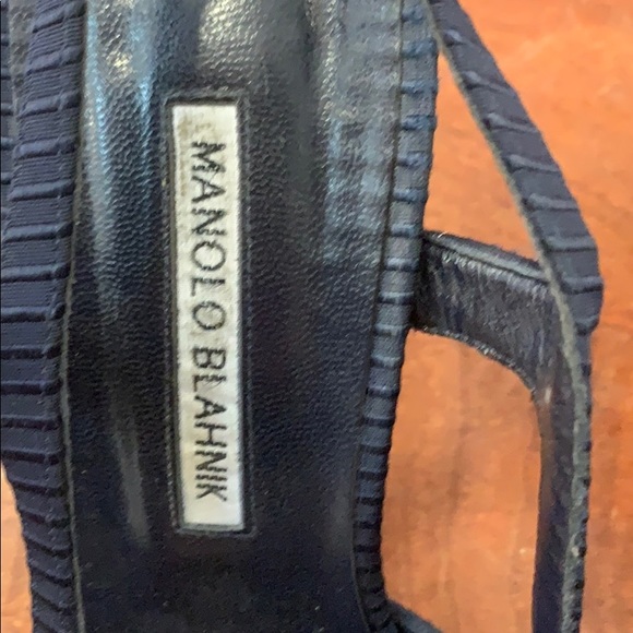 ❌SOLD ❌Slingback Navy blue heels - Picture 6 of 7